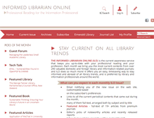 Tablet Screenshot of informedlibrarian.com